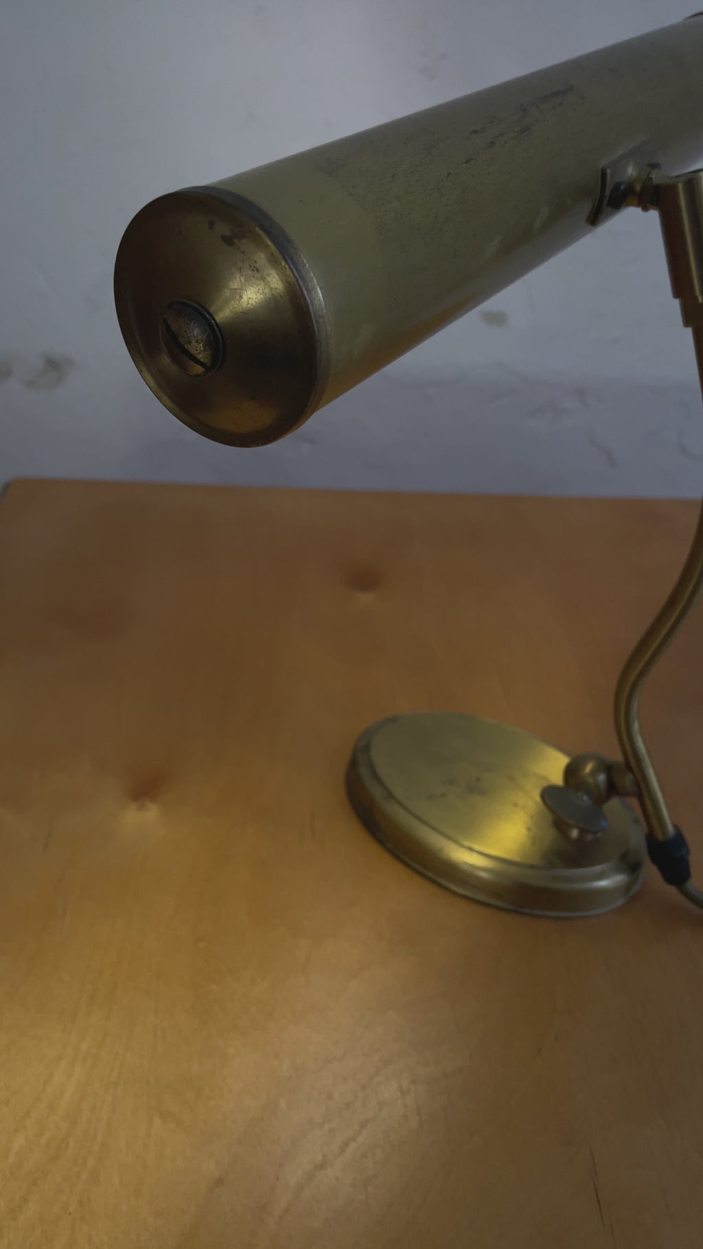 Pfäffle Brass Table Lamp, Mid-Century Modern Design, Germany, 1960s
