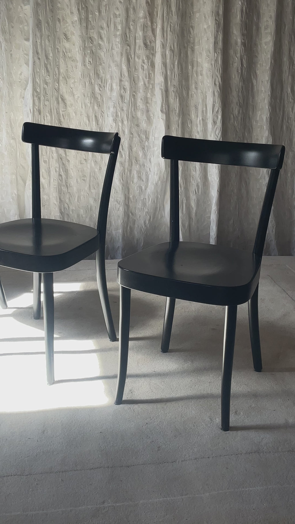  Moser 1-250 Wooden Dining Chairs, Werner Max Moser Design