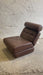Vintage Yugoslav Design Convertible Leather Chair Bed, 1970s