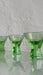 Green Glass Art Deco Liquor decanter set