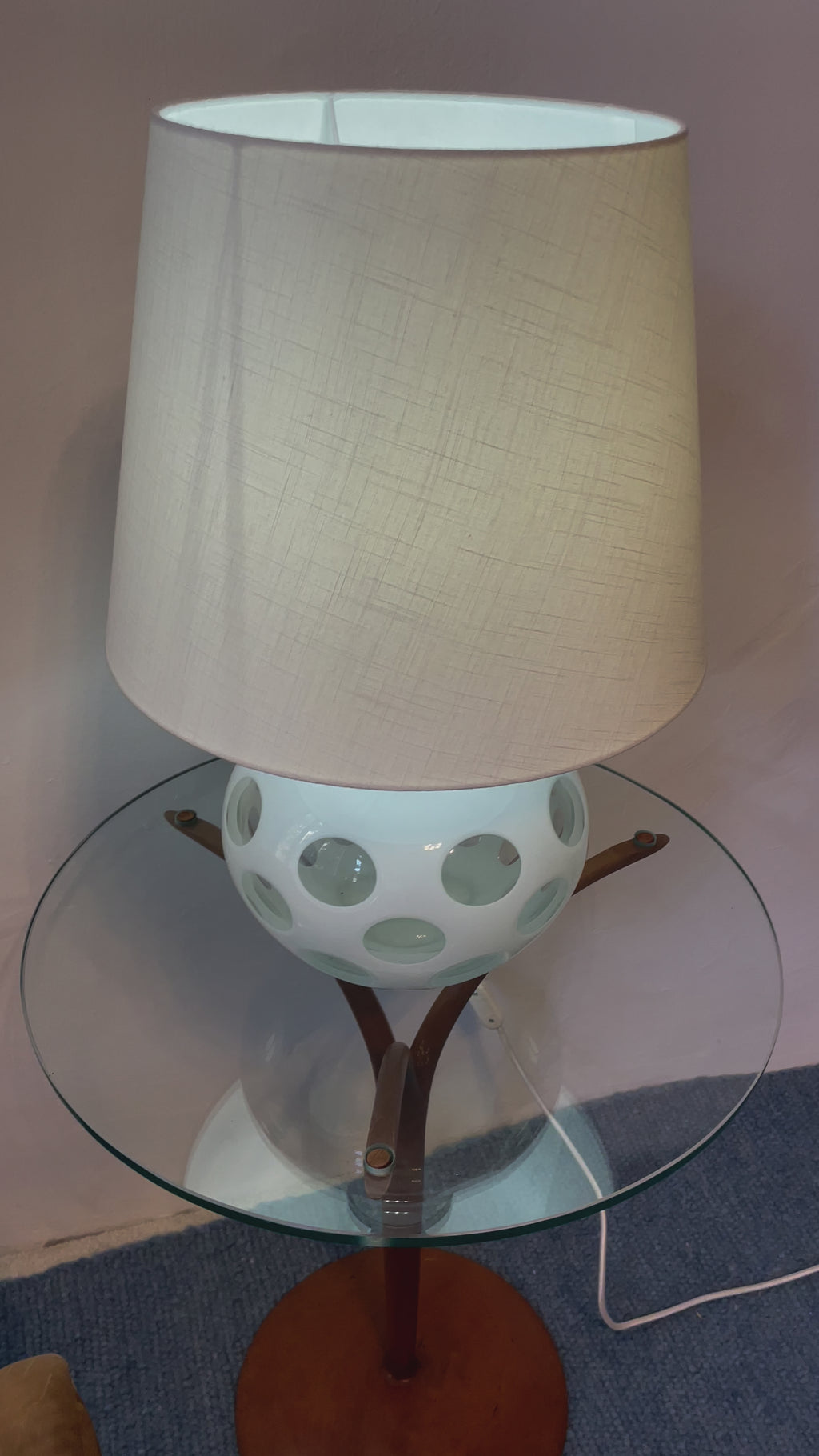 Carlo Nason Glass Table Lamp for Mazzega Italy 70's