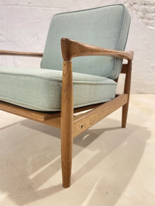 Scandinavian Oak Lounge "Kolding" Armchair by Erik Worts for IKEA