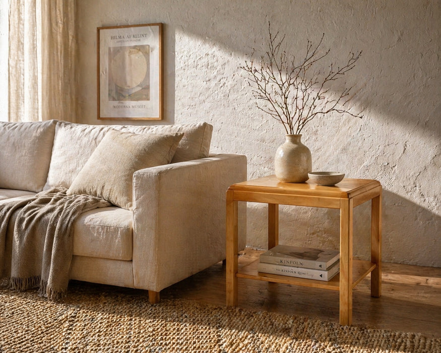 Swedish modern Maple Side Table, Late 20th Century
