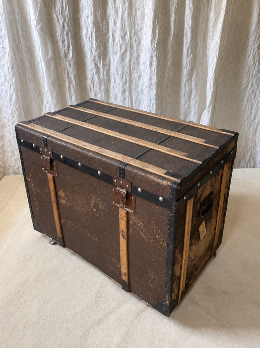Early 20th Century Railway Travel Trunk Switzerland 