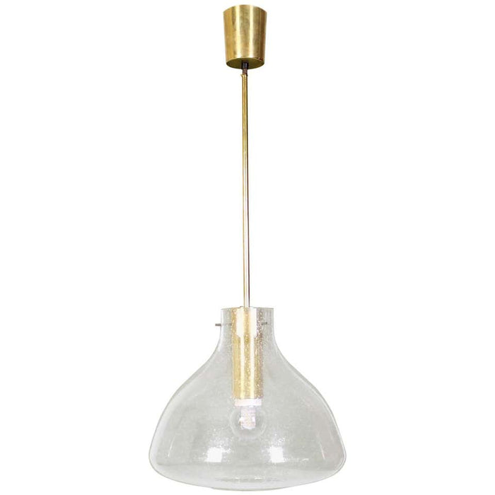 Midcentury Pendant Light by Glashütte Limburg Germany, 1970s