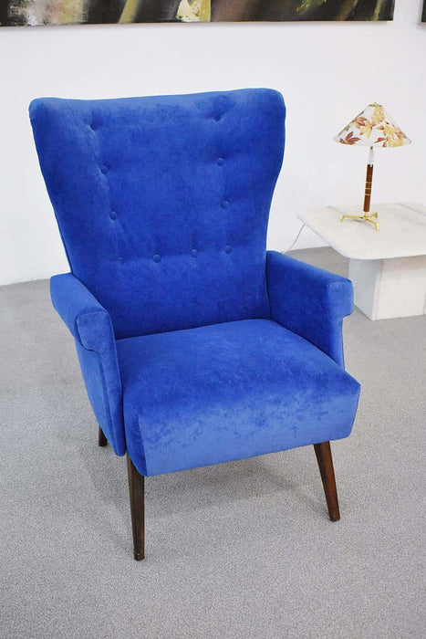 Exceptional 1950s Austrian Wingback Chair Attributed to Oskar Payer