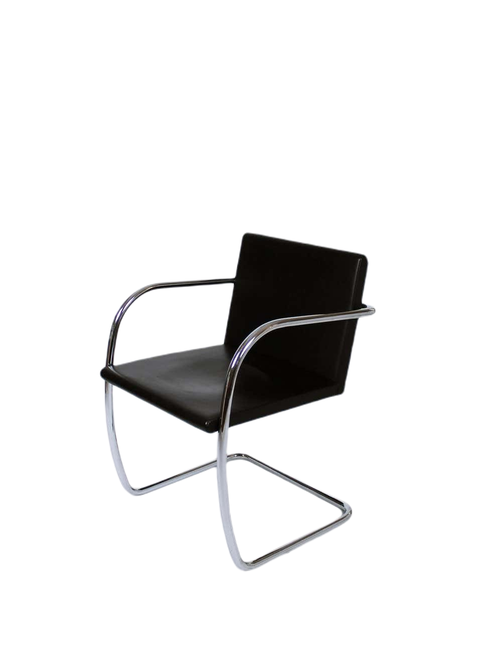 Rare Vintage Thin Pad Tubular Brno Chair by Ludwig Mies van der Rohe