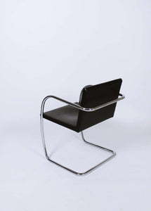 Rare Vintage Thin Pad Tubular Brno Chair by Ludwig Mies van der Rohe