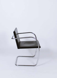 Rare Vintage Thin Pad Tubular Brno Chair by Ludwig Mies van der Rohe